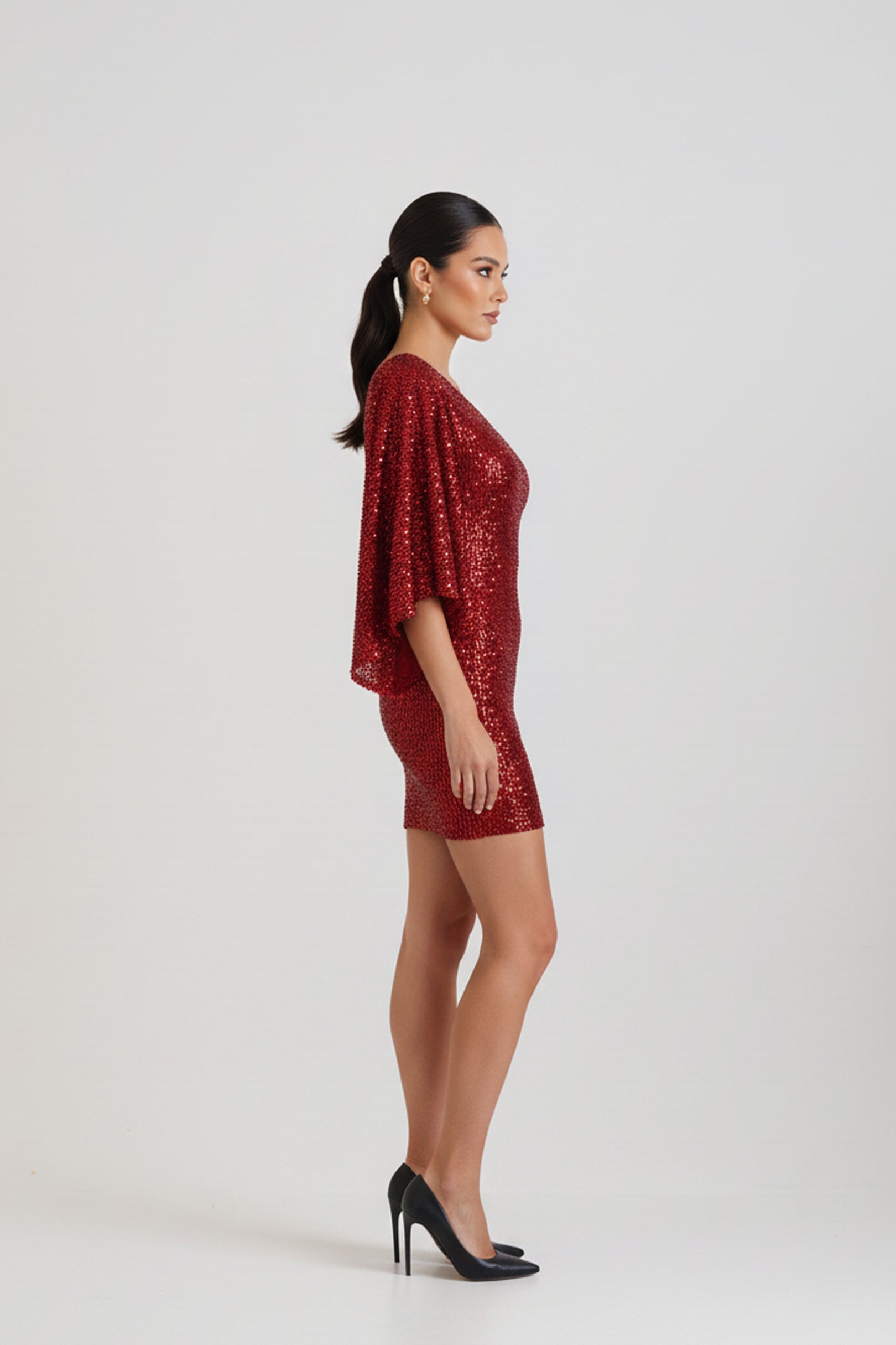 Sequin One Shoulder Dress