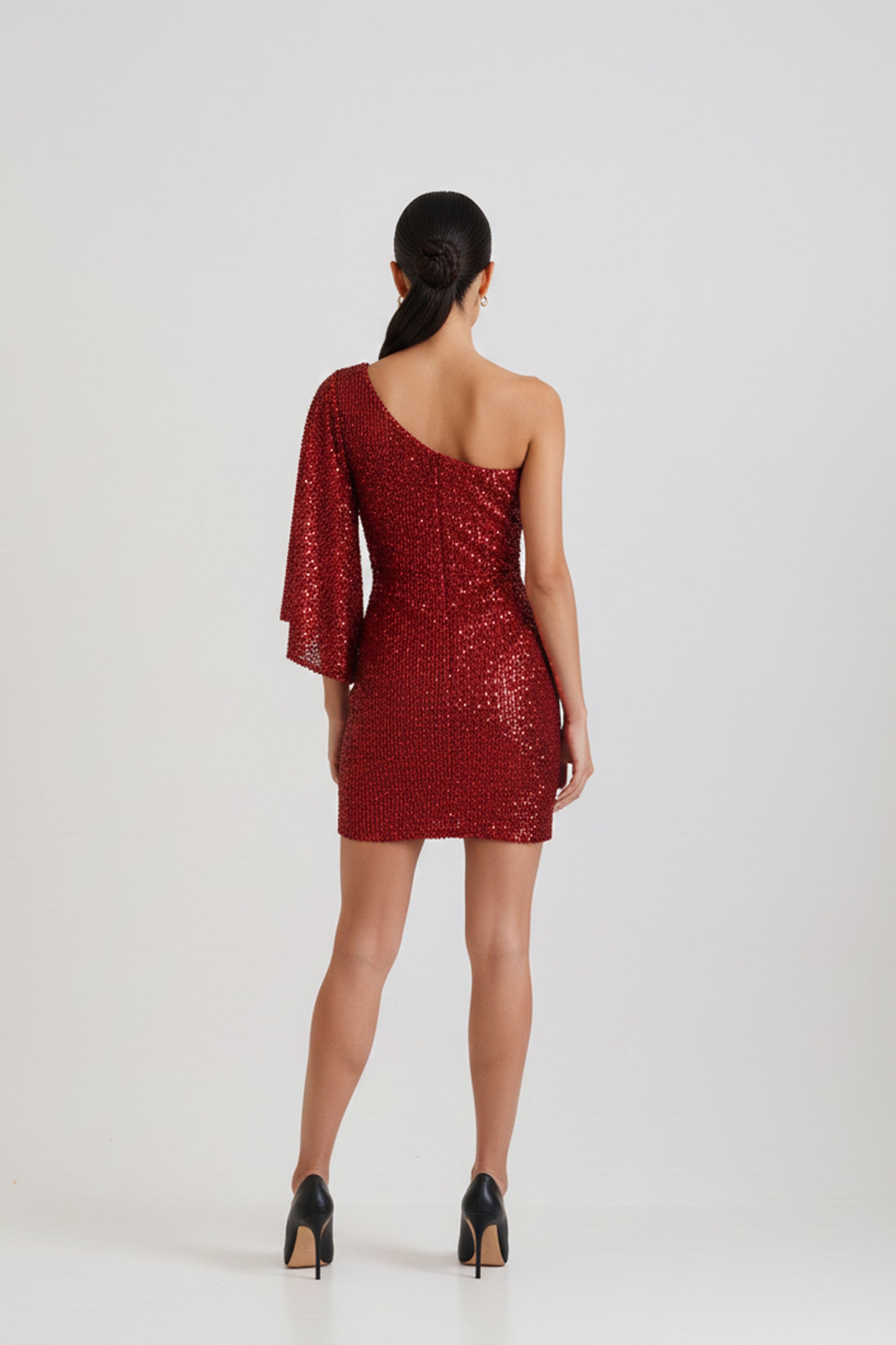 Sequin One Shoulder Dress