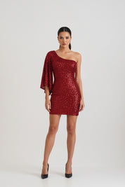 Sequin One Shoulder Dress