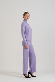 Lilac Turtle Neck Cut Out Co-Ord Set