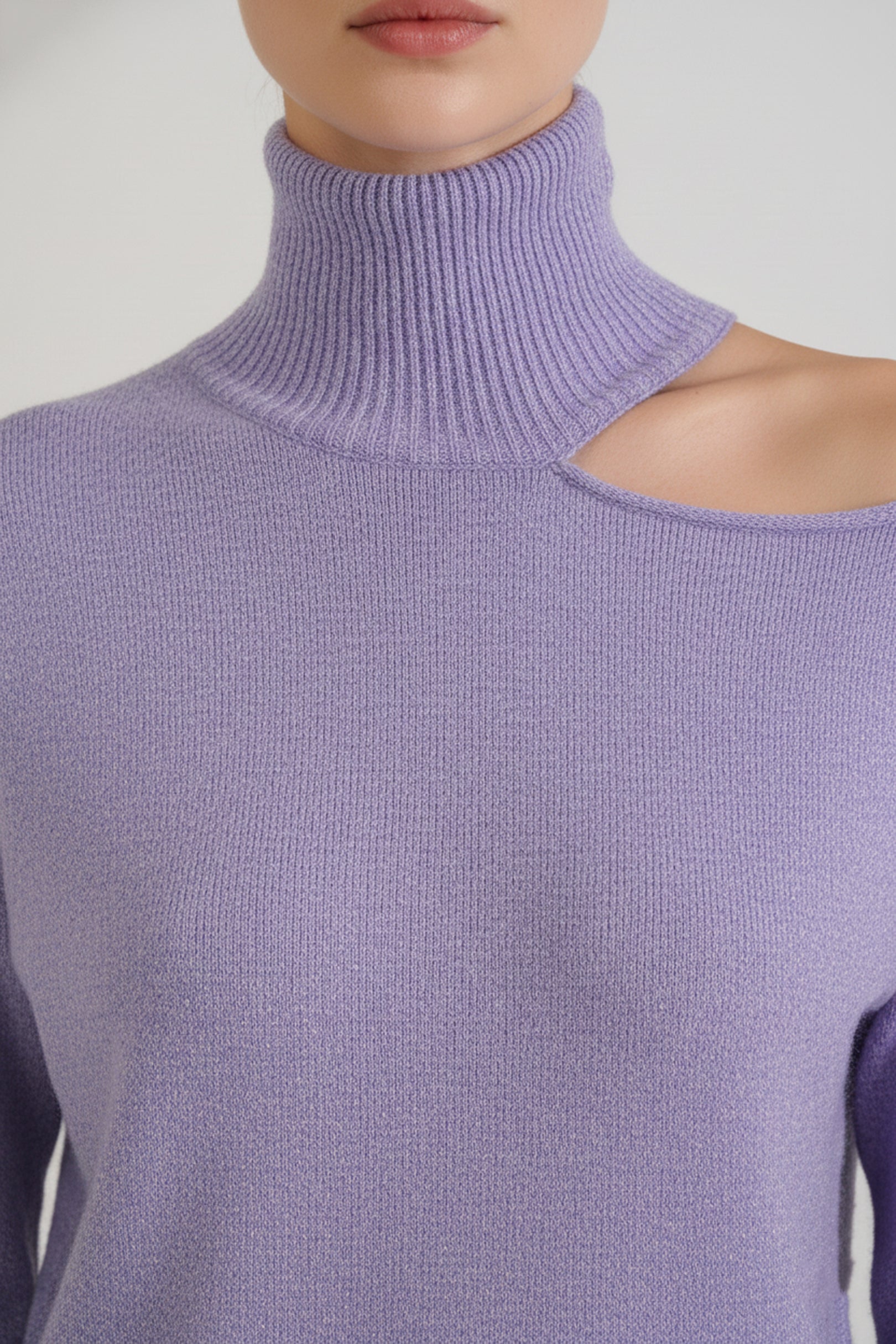 Lilac Turtle Neck Cut Out Co-Ord Set