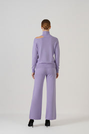 Lilac Turtle Neck Cut Out Co-Ord Set
