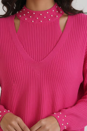 Hot Pink Halter Neck 3 Pc Co-ord