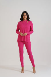 Hot Pink Halter Neck 3 Pc Co-ord