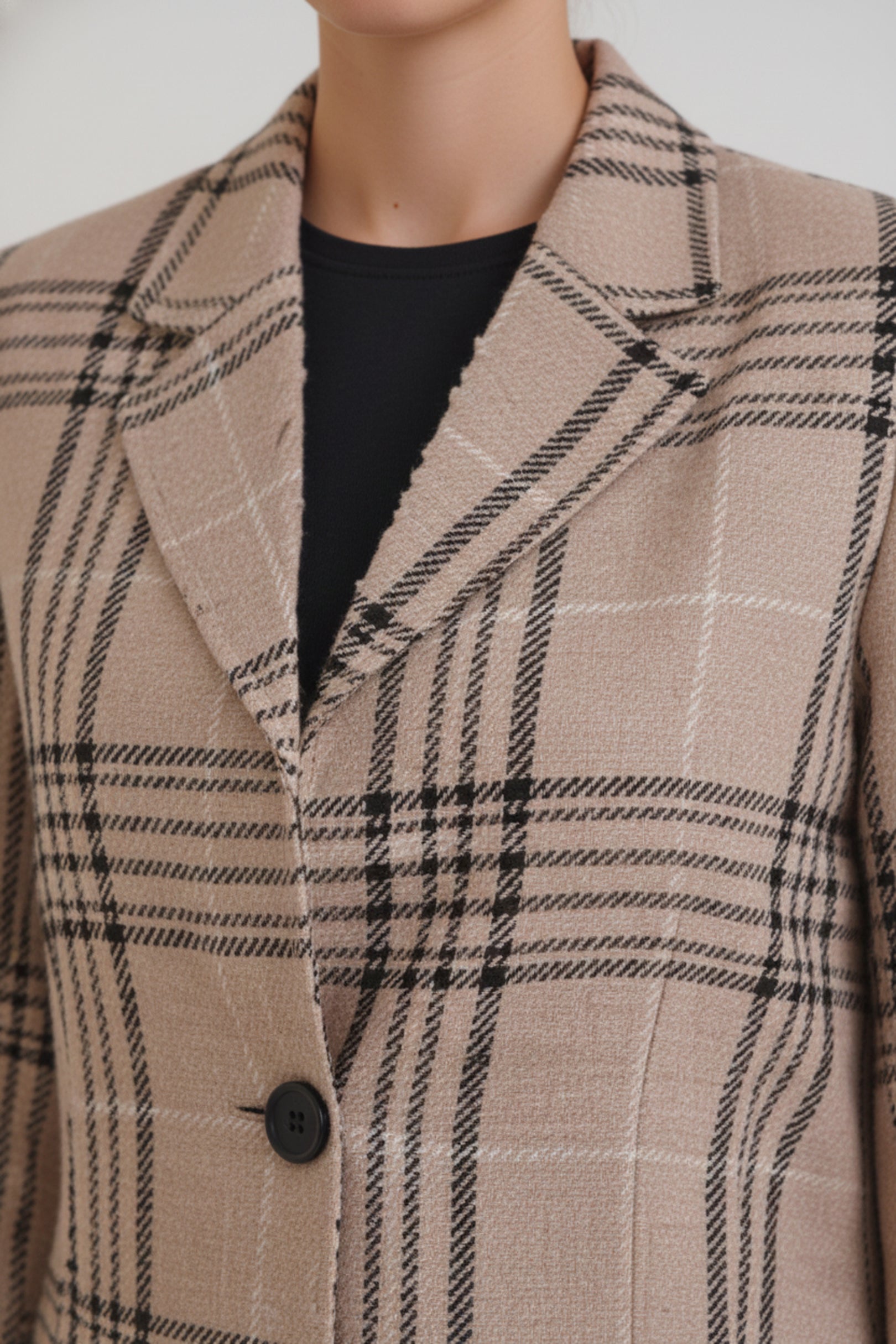 Beige Check Fallon set