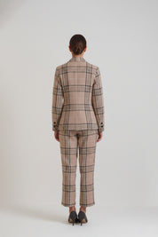 Beige Check Fallon set