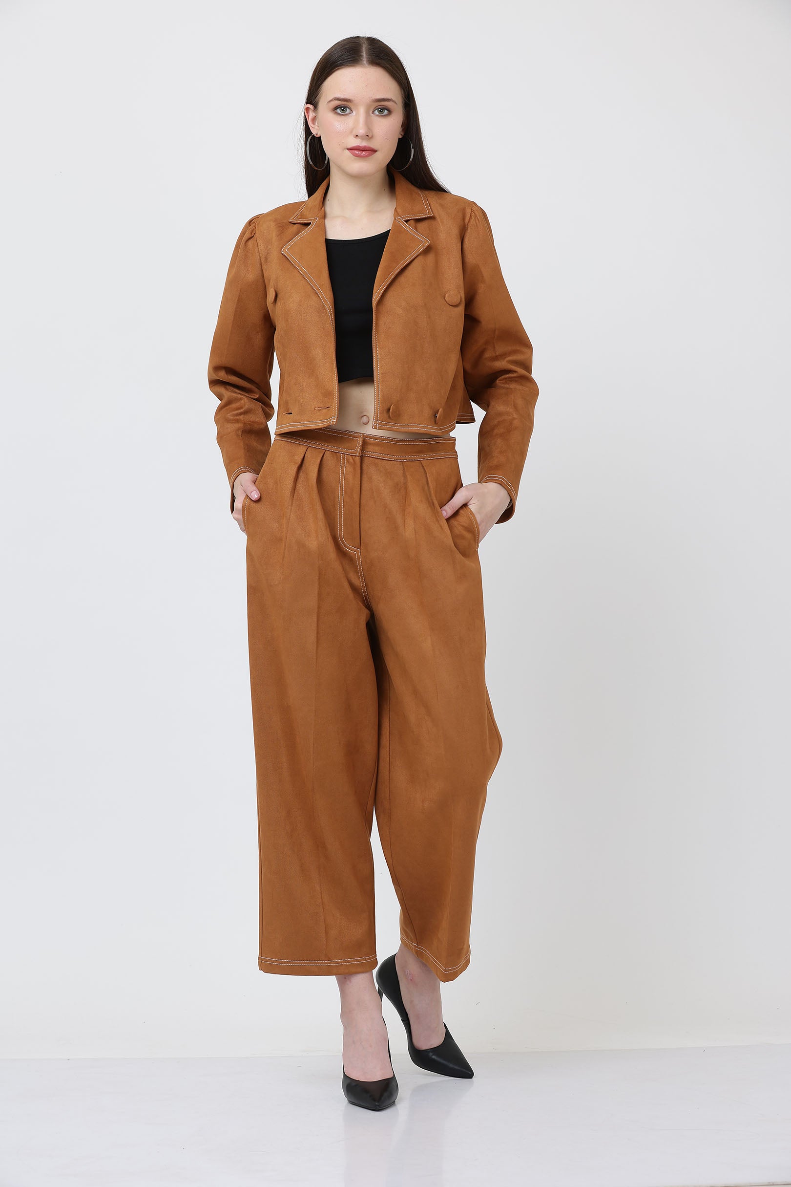 Tan Suede Myrtle Set