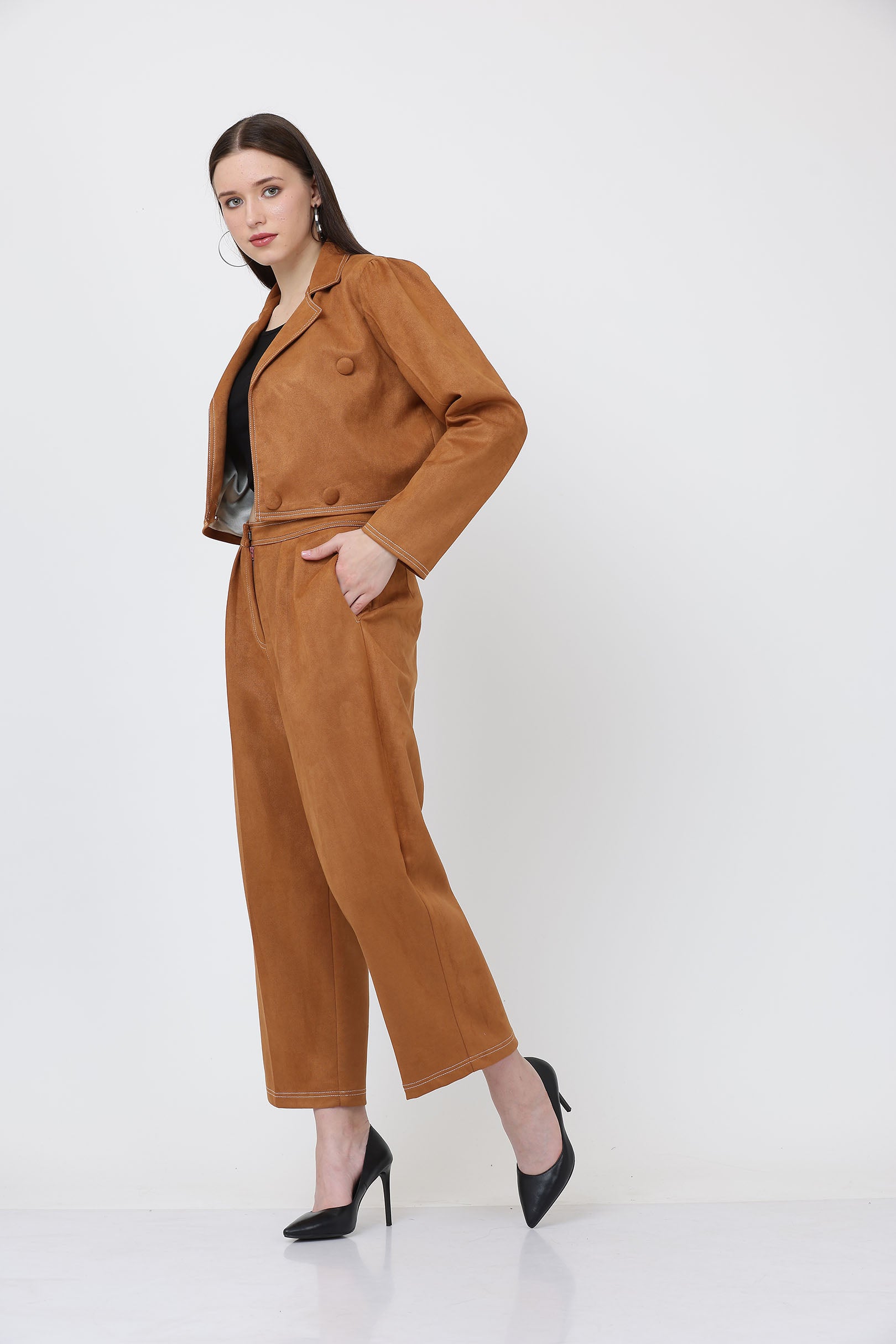 Tan Suede Myrtle Set