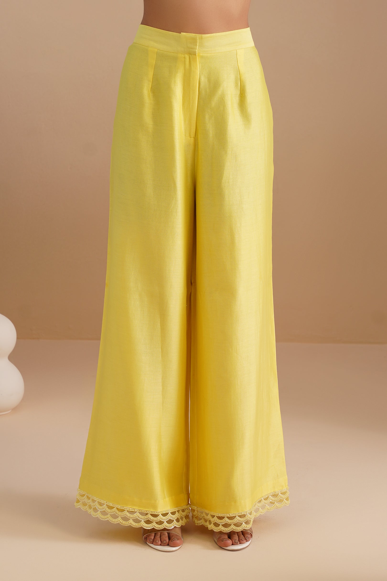 Neck Loop Embroidered Kurta & Pant Set