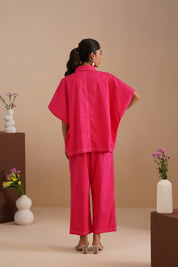 Dual-stitch Detailing Poplin Set