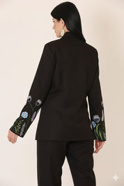 Black Fallon Sleeve Coat