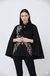 Black Suede Cape