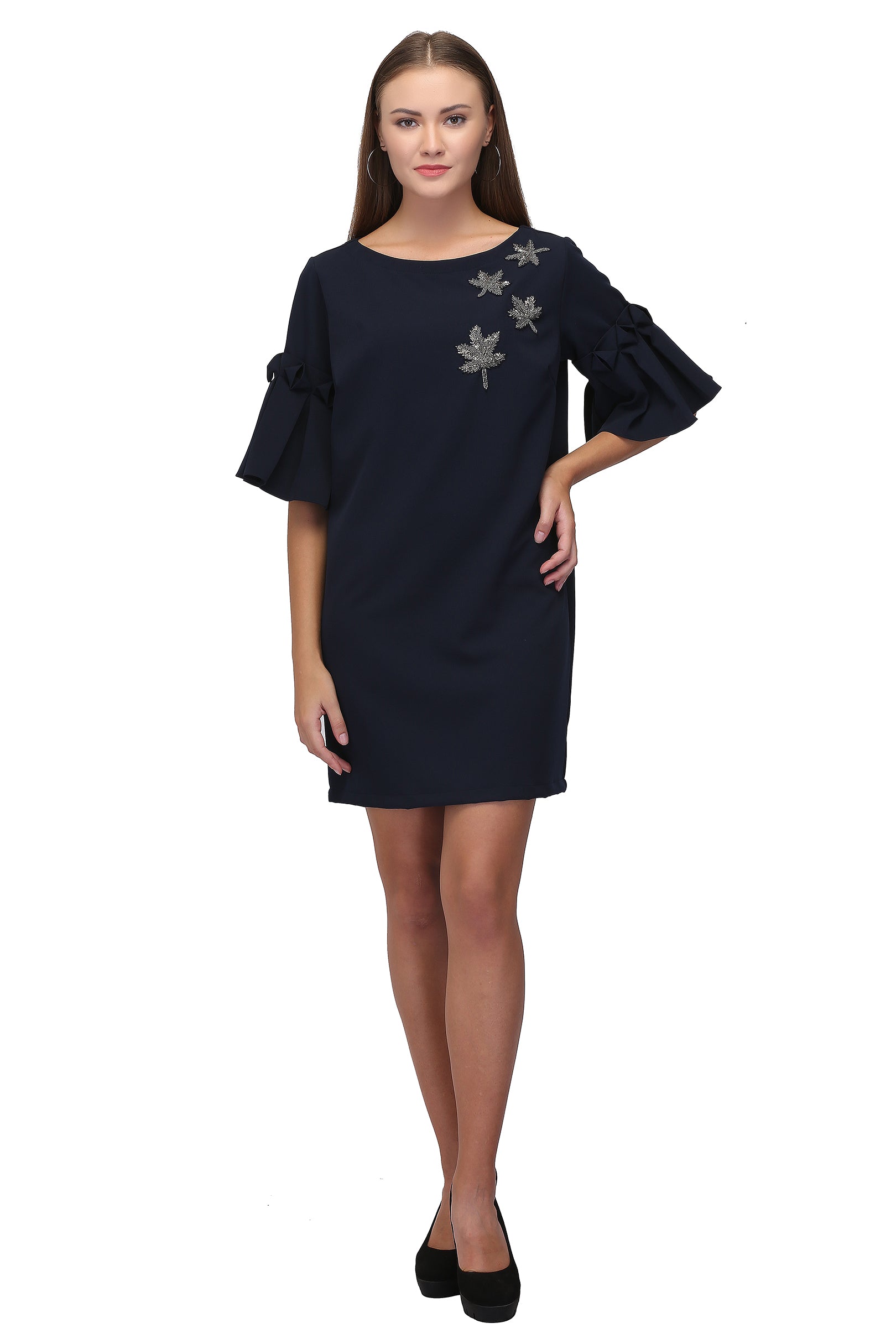 Navy Box Dress