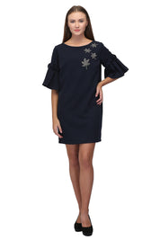 Navy Box Dress