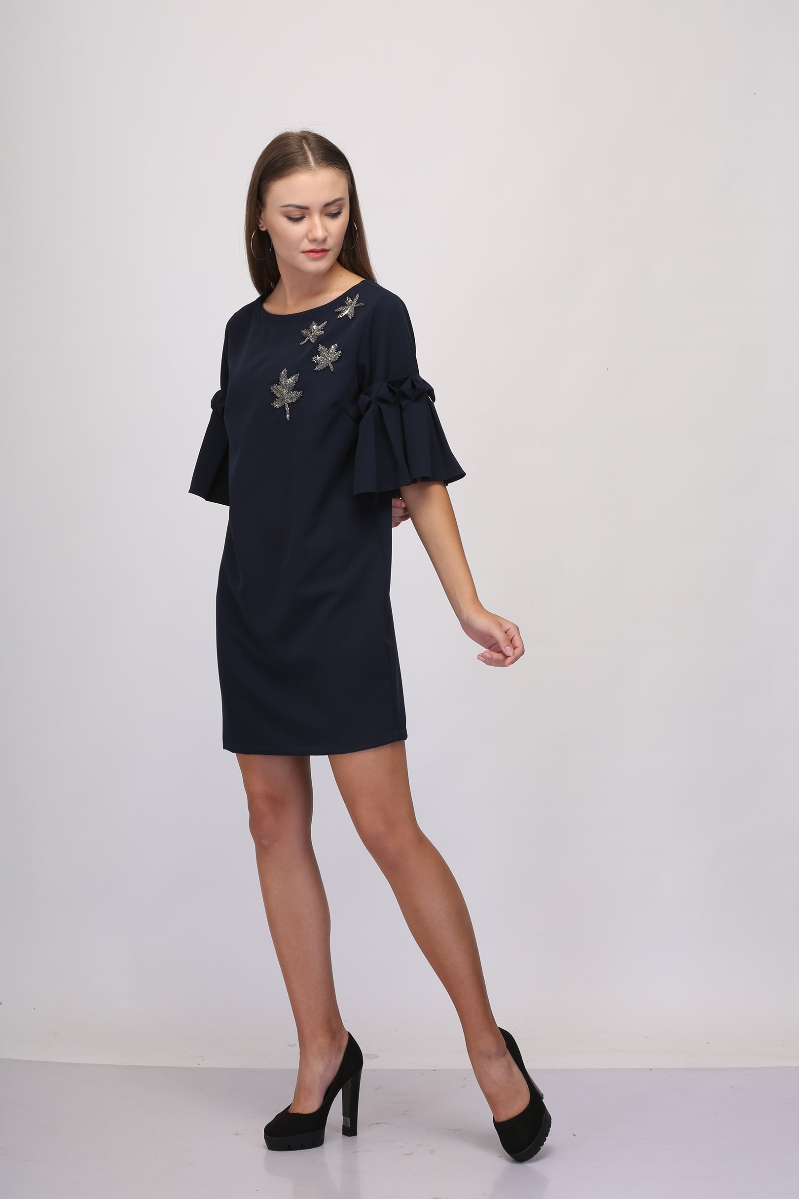 Navy Box Dress