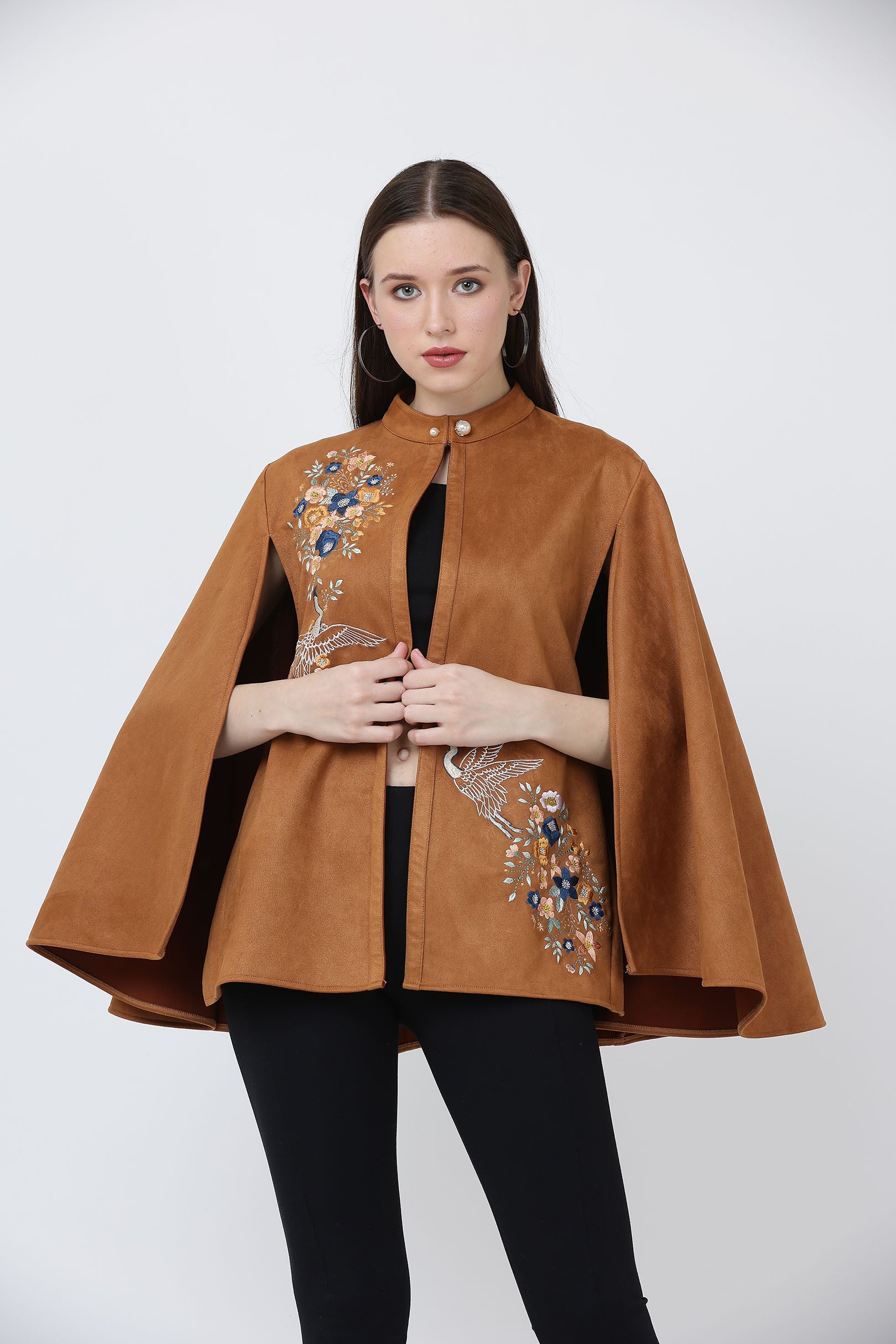 Tan Suede Cape