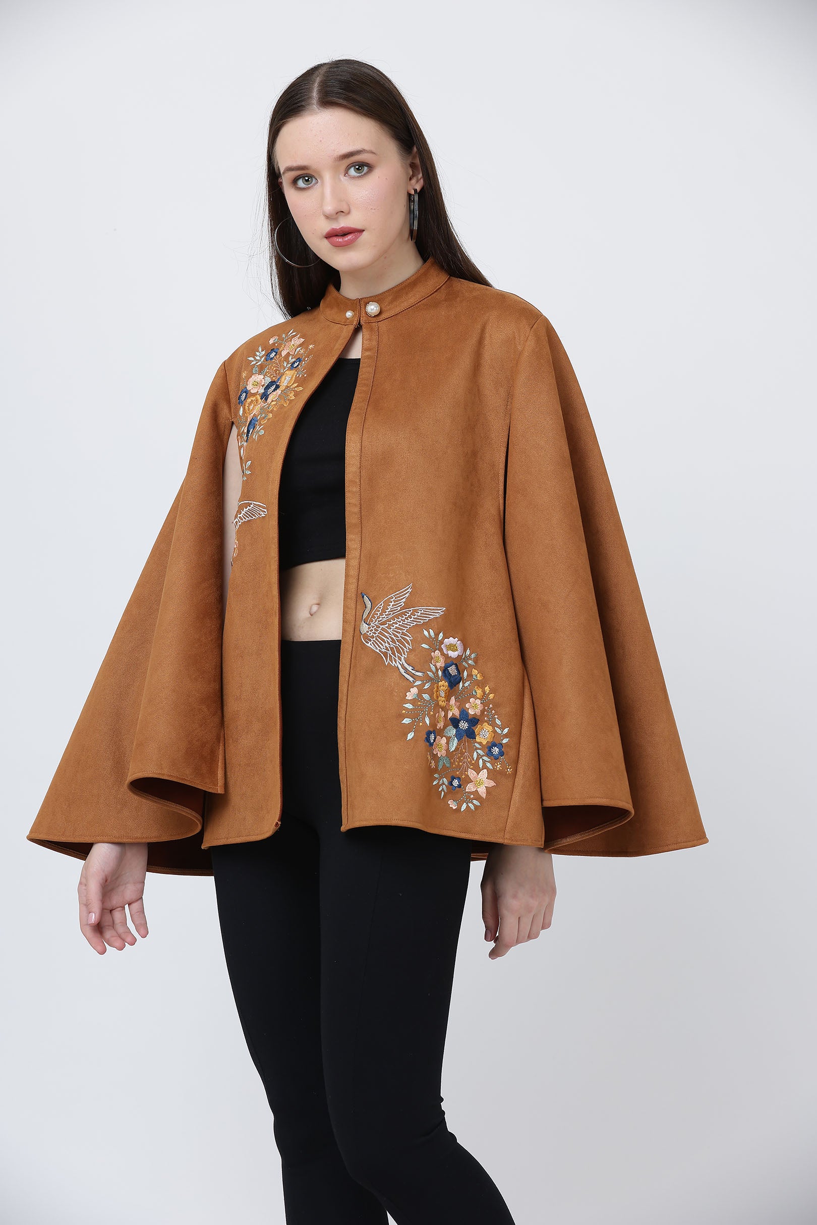 Tan Suede Cape