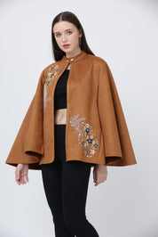 Tan Suede Cape