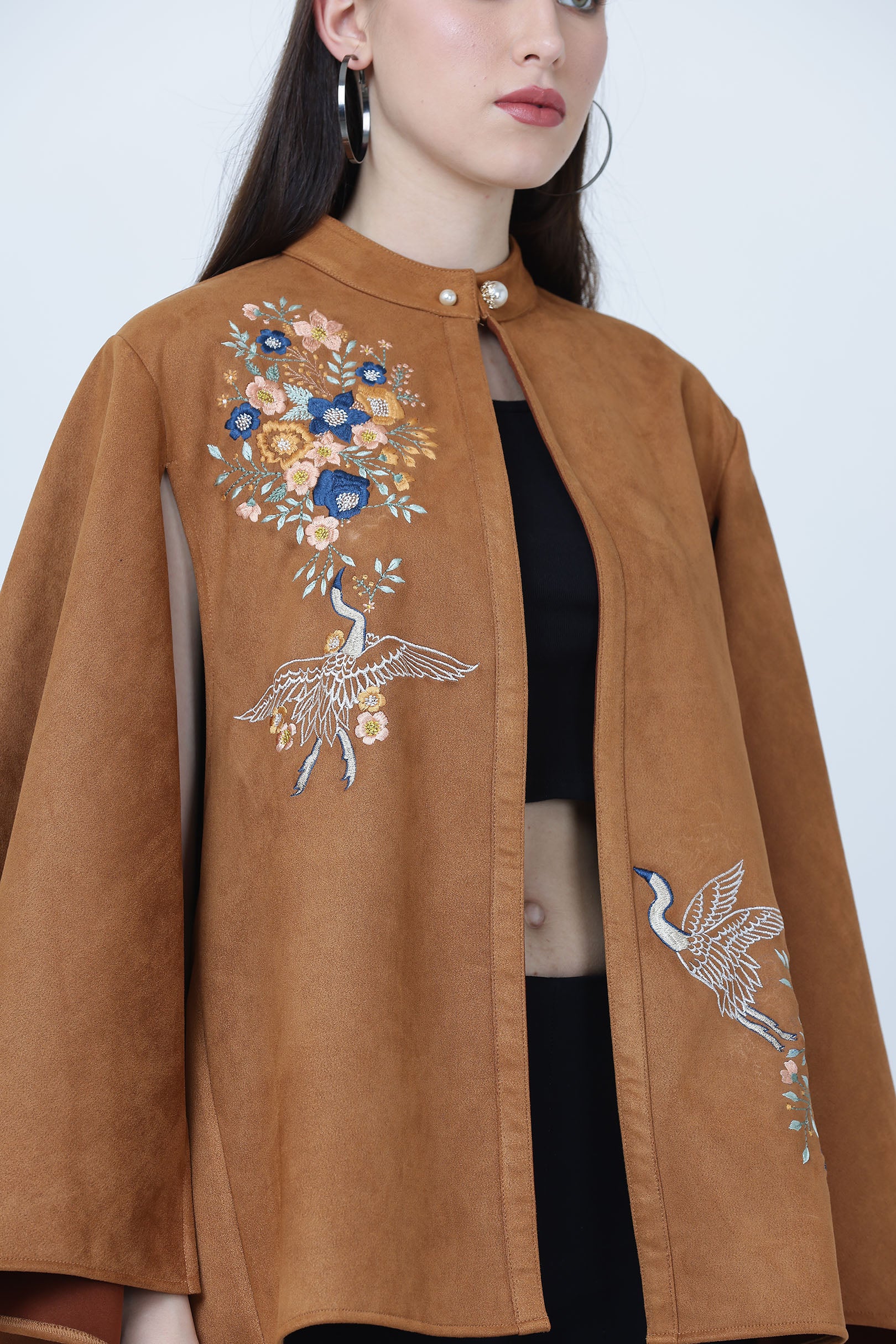Tan Suede Cape
