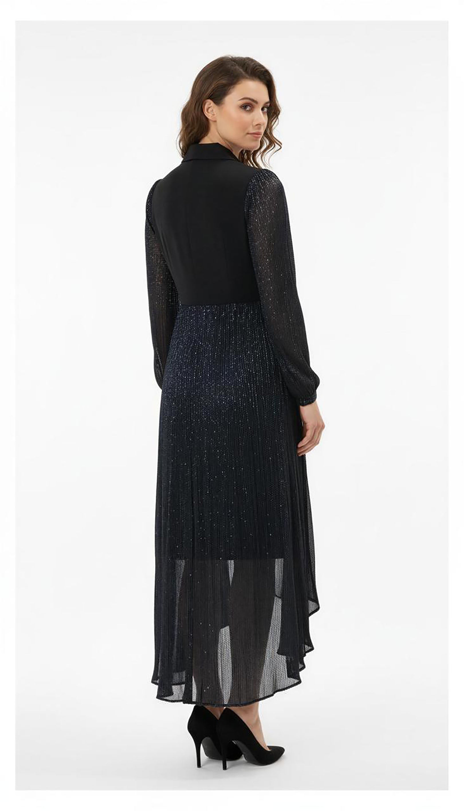 Black Asymmetrical Mars Dress